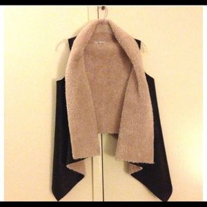LF Faux Fur Suede Vest